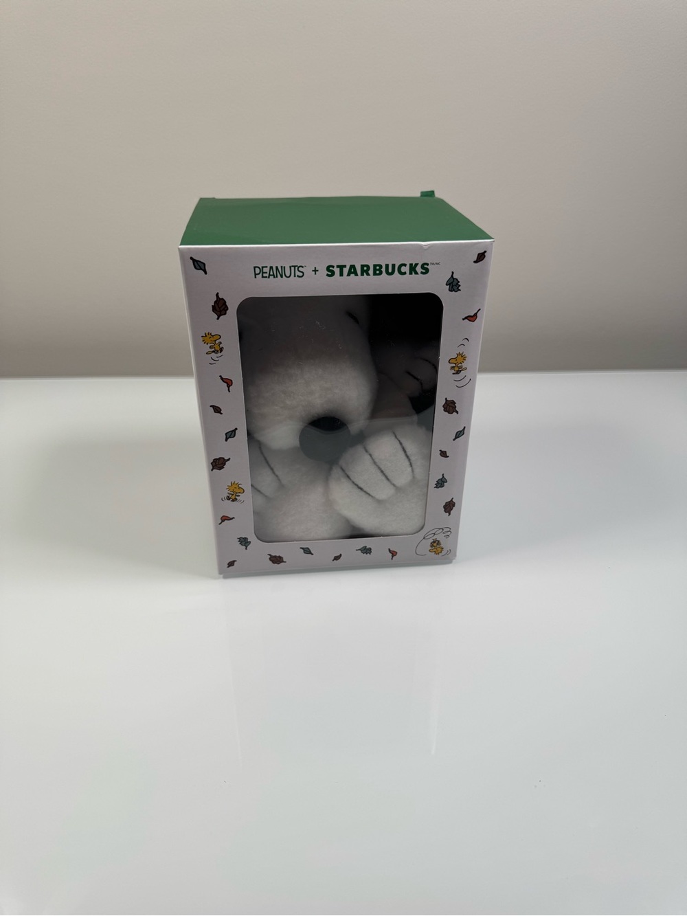 Starbucks Peanuts Snoopy Plush Toy - White with Black Accents